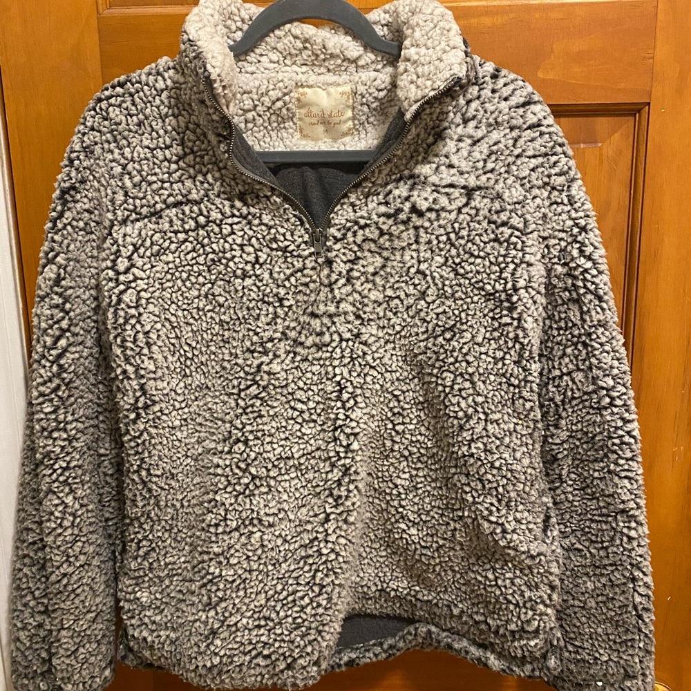 Grey Altard State Fuzzy Pullover Sweater